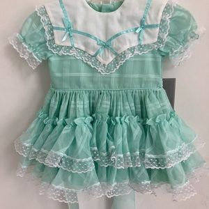 Green girls Spring dress